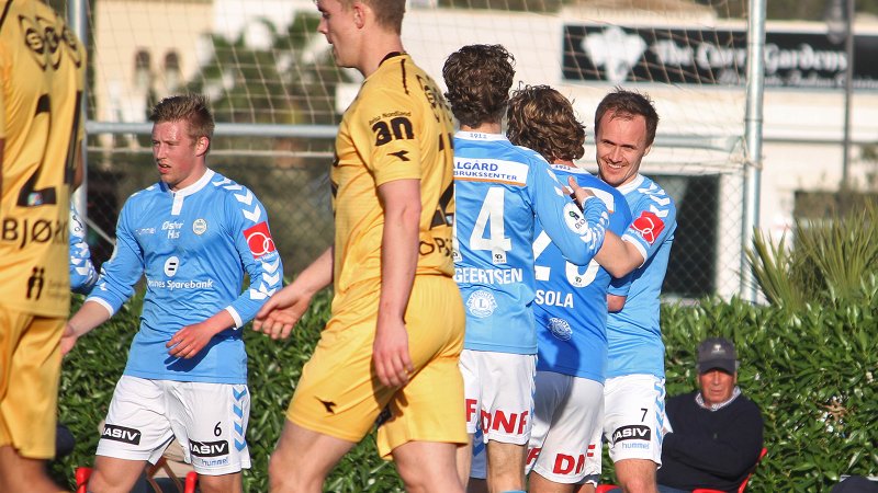 Sandnes Ulf kunne juble for seier i sist treningskamp, og er ubeseiret så langt i vinter.