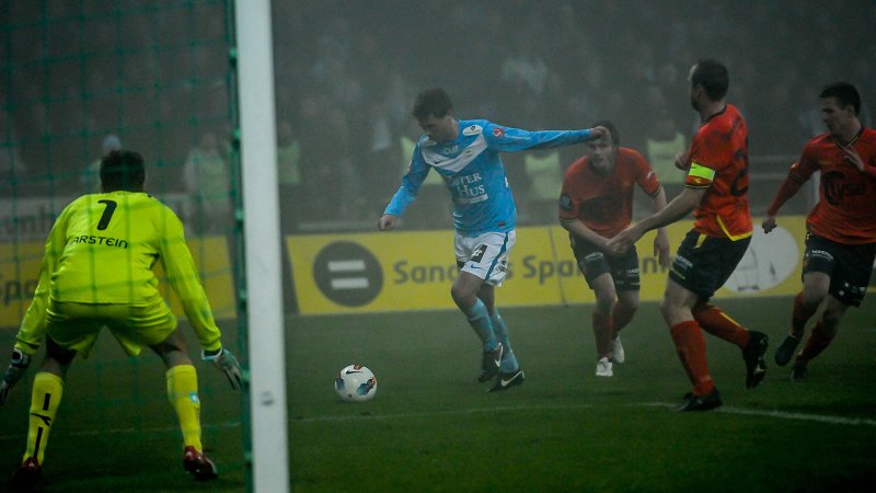 I 2018 venter endelig lokalderby mot Viking i serien. Her fra 2012-oppgjøret på Sandnes stadion.