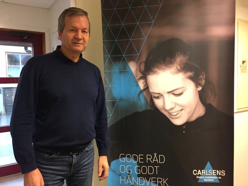 Rein Strømsvold i Carlsens Elektro.