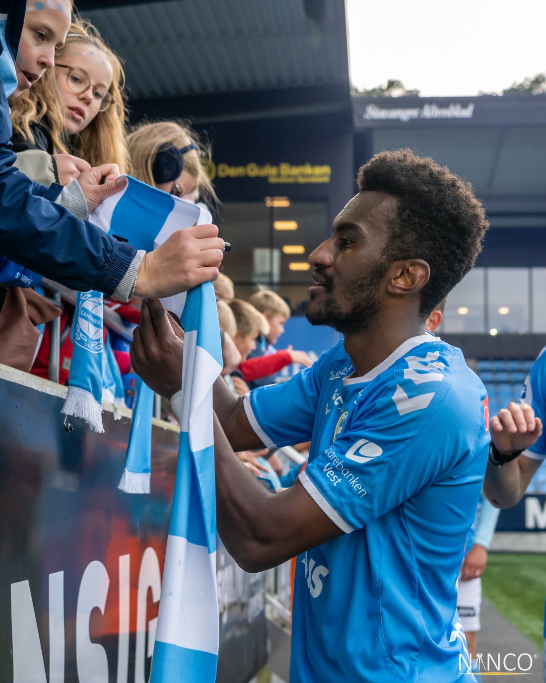 Horenus Tadesse - en av mange tidligere Sandnes Ulf spillere som vi ser igjen på Øster Hus Arena. (Foto: Nanco Hoogstad)