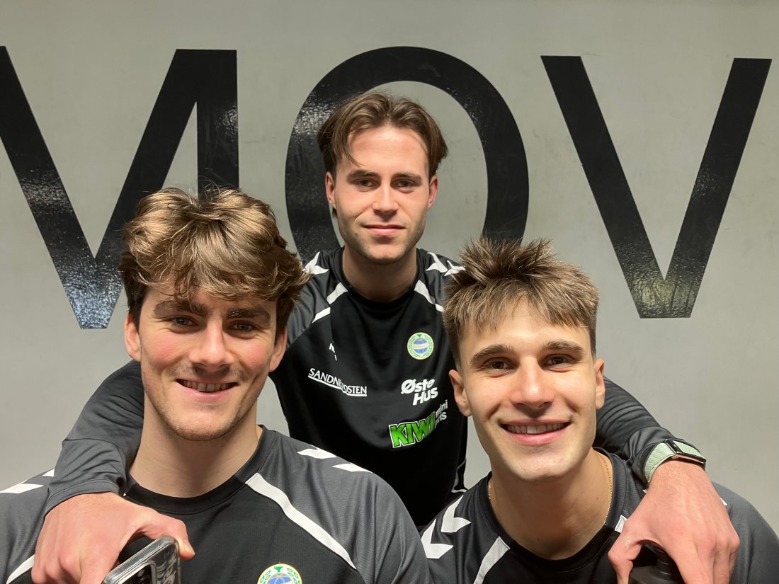 Bak: Jonas Aune. t.v, Gullbrandur Øregaard og Kay Kostadinov