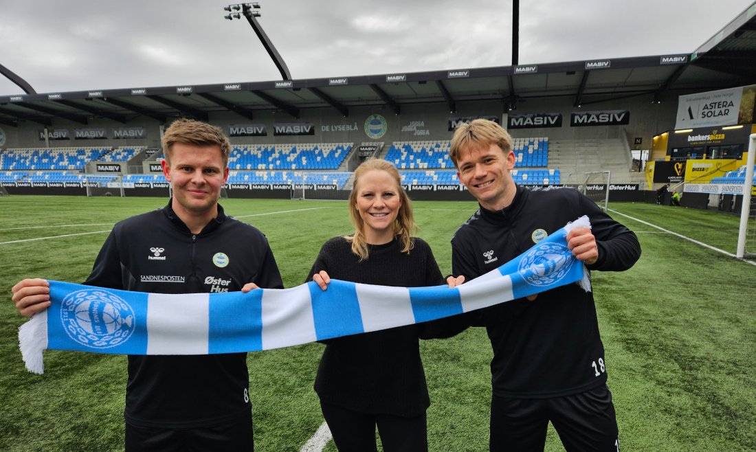 Folkehallene med Turid Espevik klar for et nytt og sprekt år! Her sammen med to andre spreke karer, Sander Saugestad og Ådne Gikling Bruseth