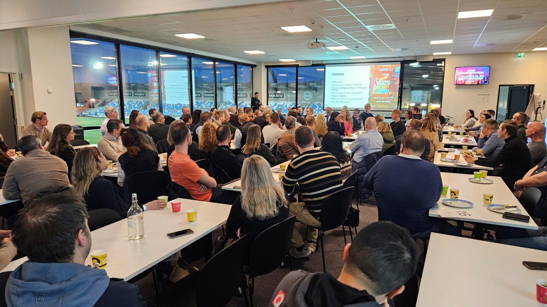 Nettverksfrokostene på Den Gule Plass samler alltid over 100 deltakere fra ulike bedrifter i nettverket.&nbsp;