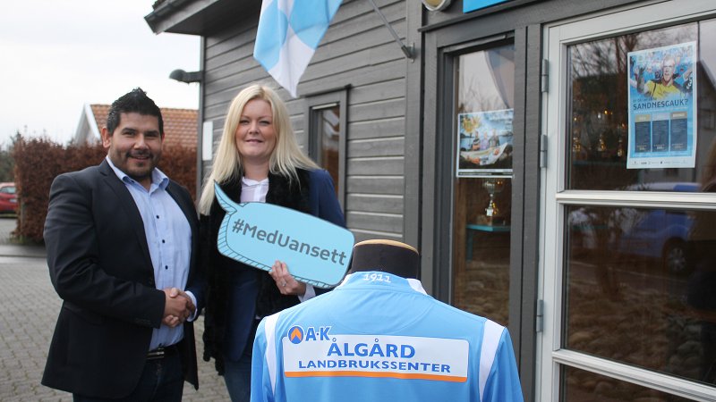 Ålgård Landbrukssenter er #MedUansett og 5-kronersklubben til søndagens kamp.