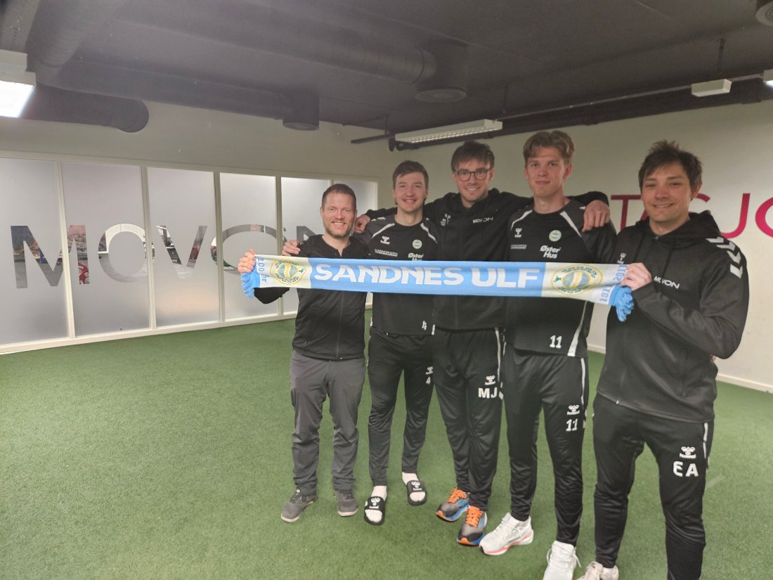 Fra venstre: Magnus Håmsø, Axel Kryger, Mads Kassentoft Johansen, Mathias Sundberg og Eirik Hammerseth Andreassen