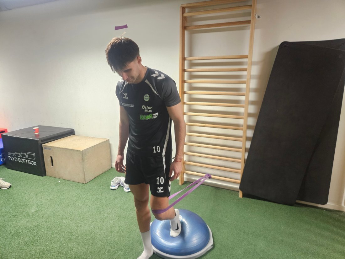 Kay Kostadinov som for tiden er i en opptreningsperiode.