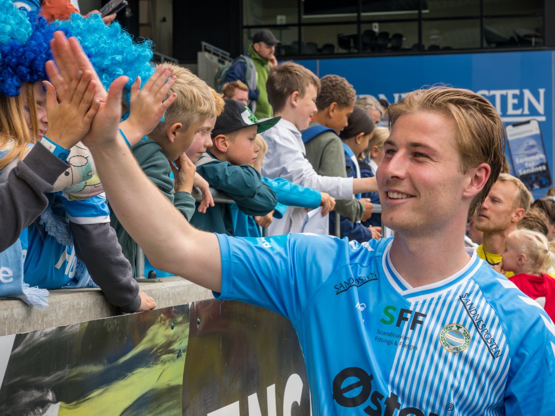 Kevin Egell-Johnsen spilte sin første kamp fra start i serien etter skaden sin. (Foto: Nanco Hoogstad)